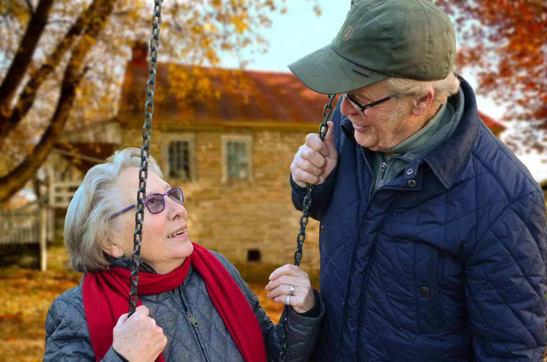 couple elderly man old